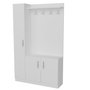 Hanah Home Recibidor Blanco con Estantes